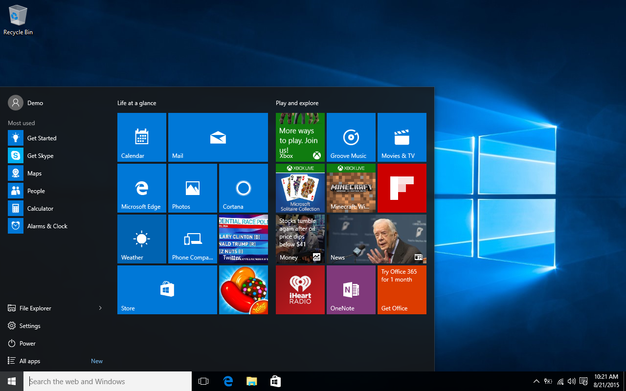 Windows 10 Desktop Computer A Services